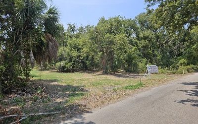 141 Cemetery Ln. A 90′ x 108′ **SOLD**    A vacant lot near the Nature Conversancy ancient oak forest with a view of the Gulf in Grand Isle, La.