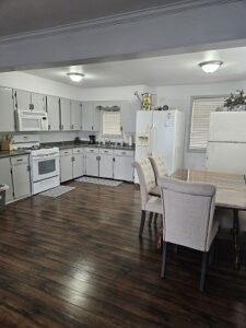 Kitchen and living room